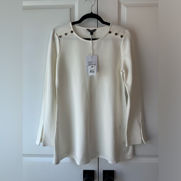 Isabella Oliver Women’s Fallon Maternity Top Soft White NWT (Size 2/US 6) - Picture 1 of 12